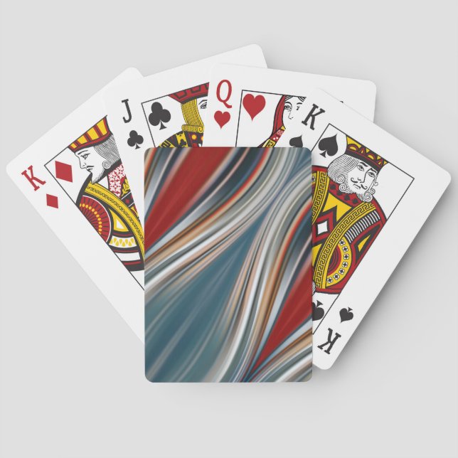 flujo de patrón continuo rosa en cartas de póquer (Reverso)