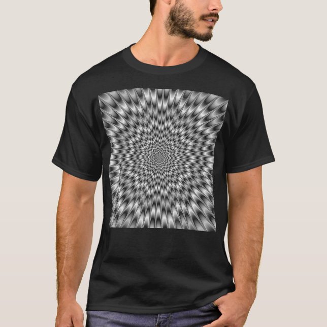 Flujo mágico de ojos de camiseta de ilusión óptica (Anverso)
