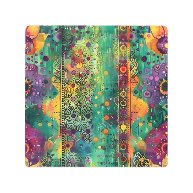 Flujo místico - Resumen psicodélico del arte energ (Anverso)