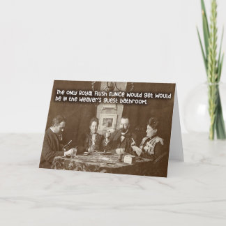 Flush real - Funny Diseño de tarjetas de época