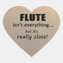 Flute no es todo Pegatina de corazón