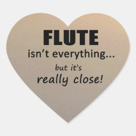 Flute no es todo Pegatina de corazón