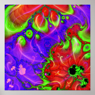 Fluye por (12 x 12) Poster de impresión de arte