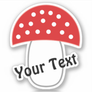 ¡Fly agaric da buena suerte y suerte! pegatina