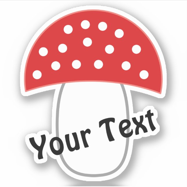 ¡Fly agaric da buena suerte y suerte! pegatina (Anverso)