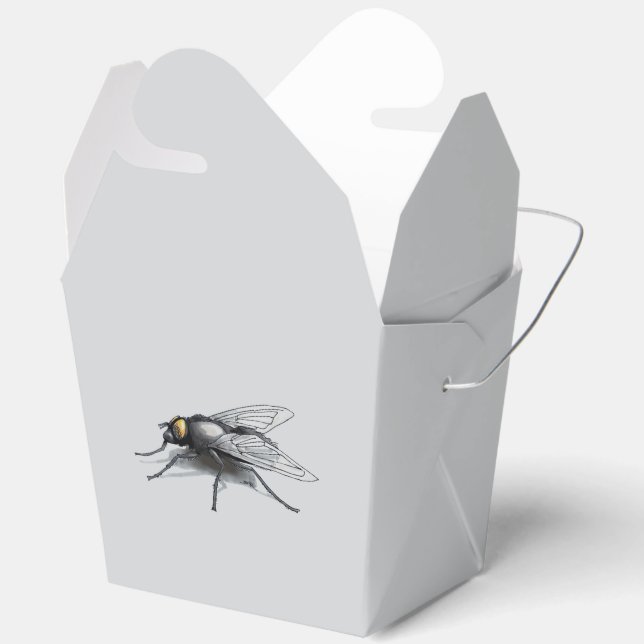 Fly Buddy gigante mosca gris saca la caja (Abierto)