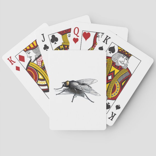 Fly Buddy White Poker cartas de juego (Reverso)