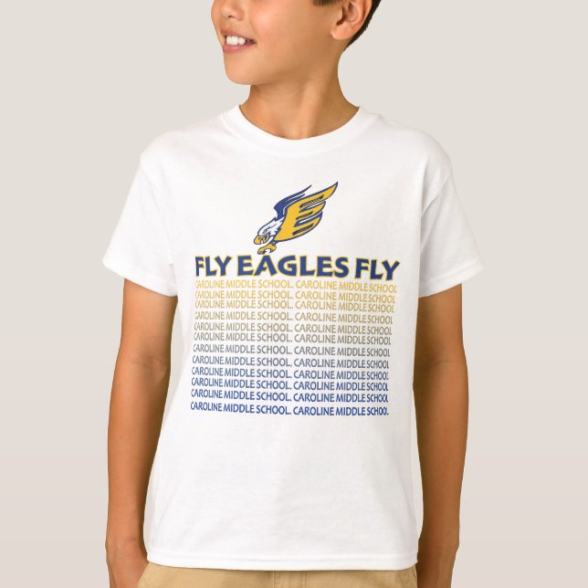 FLY EAGLES FLY , Camiseta del ventilador (Anverso)
