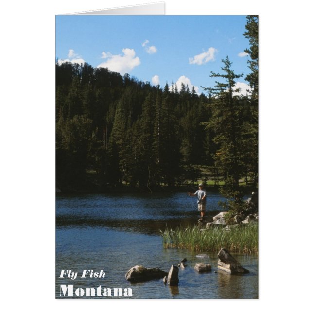 Fly Fish Montana Card (Frente)
