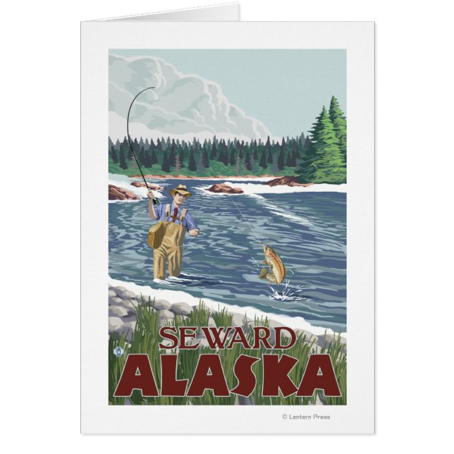 Fly Fisherman - Seward, Alaska (Frente)