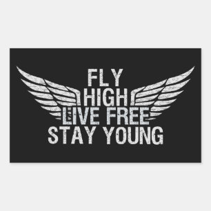 FLY HIGH pegatinas