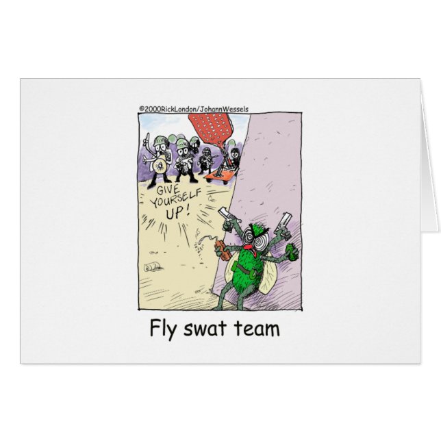 Fly Swat Team Graciosos regalos policiales y objet (Anverso (Horizontal))