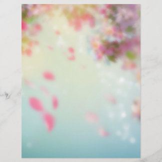 FLYER ピンクの花びらが舞うオシャレなフライヤー