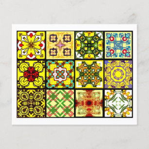 Flyer 12 baldosas de té diferentes - plegado de origami