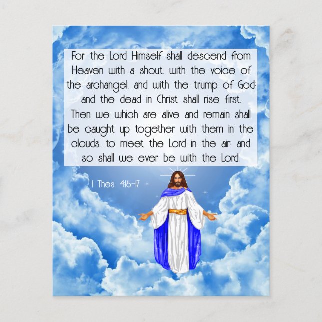 Flyer 1 Tesalónica 4:16-17 (Frente)