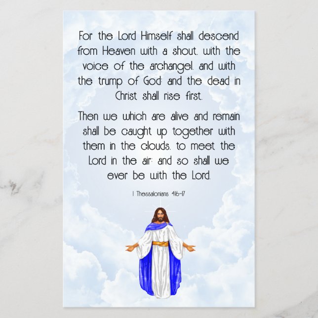 Flyer 1 Tesalónica 4:16-17 (Frente)