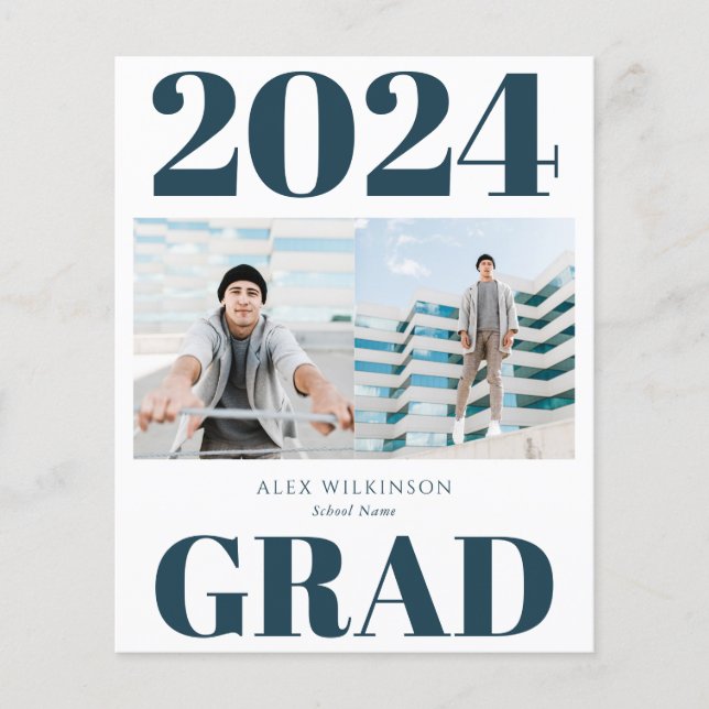 Flyer 2023 BUDGET Blue Modern Script 2 Invitación a la f (Frente)