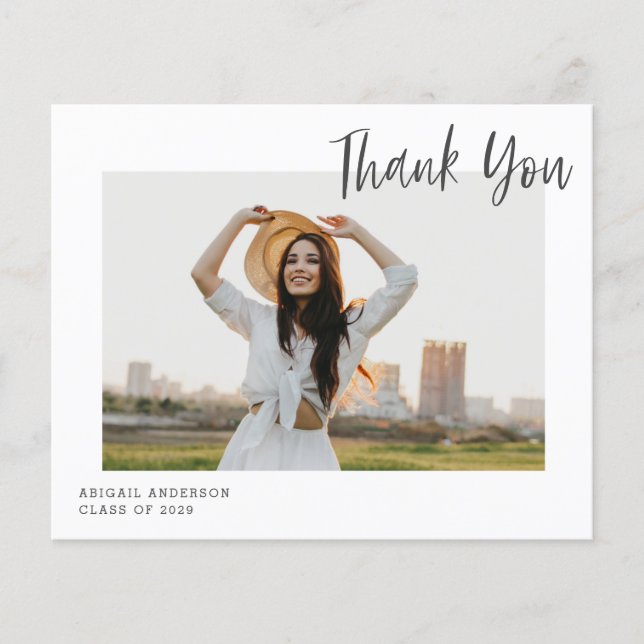 Flyer 2023 Presupuesto 2 Foto Gracias Tarjeta de graduac (Frente)