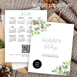 Flyer 2026 calendario comercial tarjeta de vacaciones pr