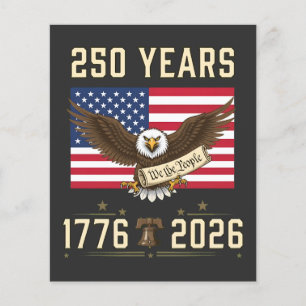Flyer 250 años de patrimonio americano 1776 2026