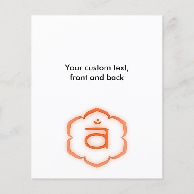 Flyer 2.ª Chakra - Svadhisthana (Frente)