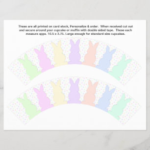 Flyer 2 Bollos Pastel Bebé Personaliza el Envoltura de C