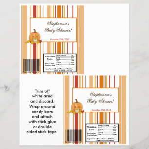 Flyer 2 Calabaza de gran barra de Hershey en otoño otoño