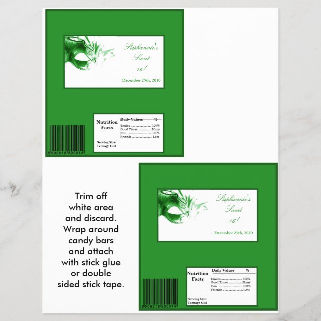 Flyer 2 Envoltura de barra grande Hershey's Dulce 16 Ver (Frente)