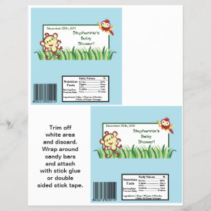 Flyer 2 envolturas de barras grandes Hershey's selva tro