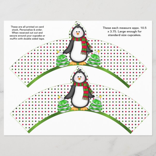 Flyer 2 envolturas personalizadas de magüi de pingüino d (Frente)