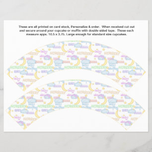 Flyer 2 envolturas personalizadas para cupcakes de guard
