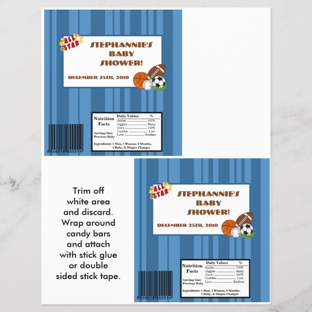 Flyer 2 Hershey's Large Bar Wrapper All-Star Blue (Frente)