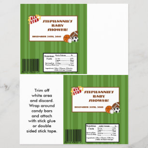 Flyer 2 Hershey's Large Bar Wrapper All Star Green