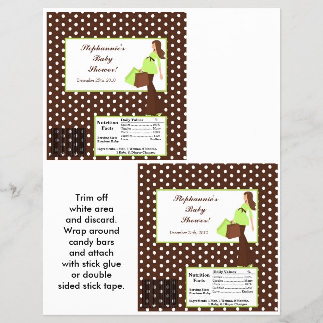 Flyer 2 Hershey's Large Bar Wrapper G Mod Mom Polka D (Frente)