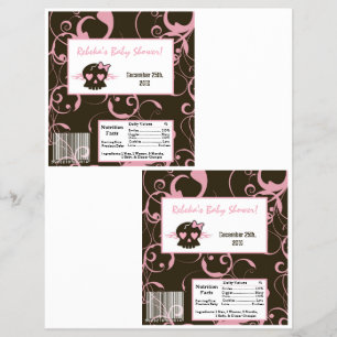 Flyer 2 Hershey's Large Bar Wrapper Girly Punk rosa Skul