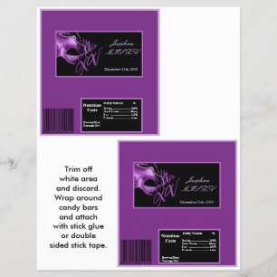 Flyer 2 Hershey's Large Bar Wrapper Mis XV Morado Morado