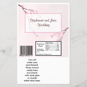 Flyer 2 Hershey's Large Bar Wrapper Pink Cherry Blossom