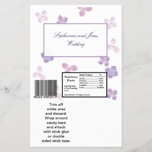 Flyer 2 Hershey's Large Bar Wrapper Purple Hydrangea