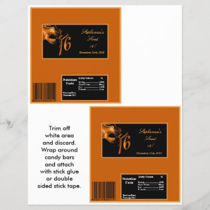 Flyer 2 Hershey's Large Bar Wrapper Sweet 16 Naranja