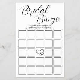 Flyer 2 in1 Bingo de novias y qué hay en sus juegos de b