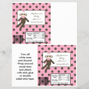 Flyer 2 Mono de pavo rosado envuelto en un gran bar de H