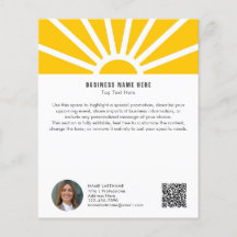 2 | Personalizado Foto QR Modern Yellow Sunrise Bu