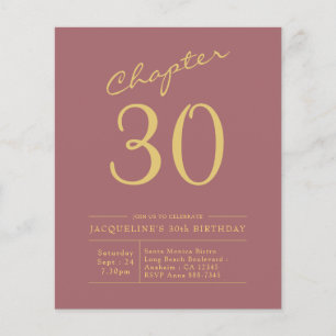Flyer 30.ª invitación al presupuesto indio de oro