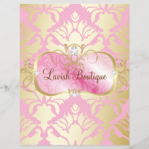 Flyer 311 Lavish Pink Bandeja de Damasco Dorado