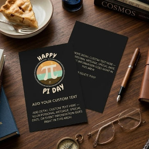 Flyer 3.14 Diseño del Día Nacional de Pi - Feliz Día de