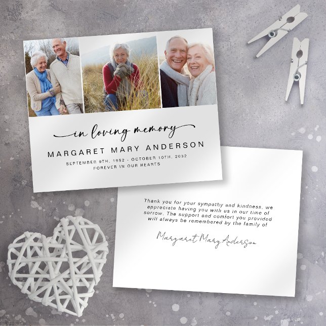 Flyer 3 Fotos Tarjeta de agradecimiento por la simpatía  (Subido por el creador)