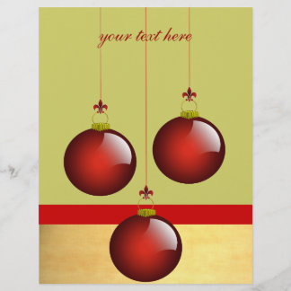 Flyer 3 Ornamentos rojos