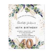 40.ª invitación presupuestaria para eucalipto