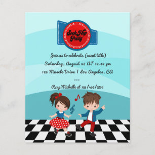 Flyer 4.º Fiesta de Sock Hop