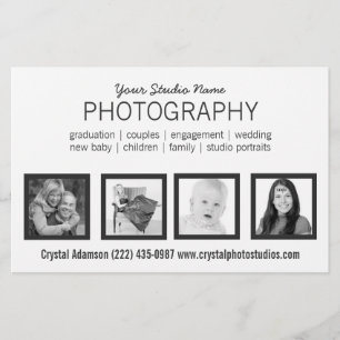 Flyer 4 Fotos Pro Fotógrafo profesional o cualquier prof